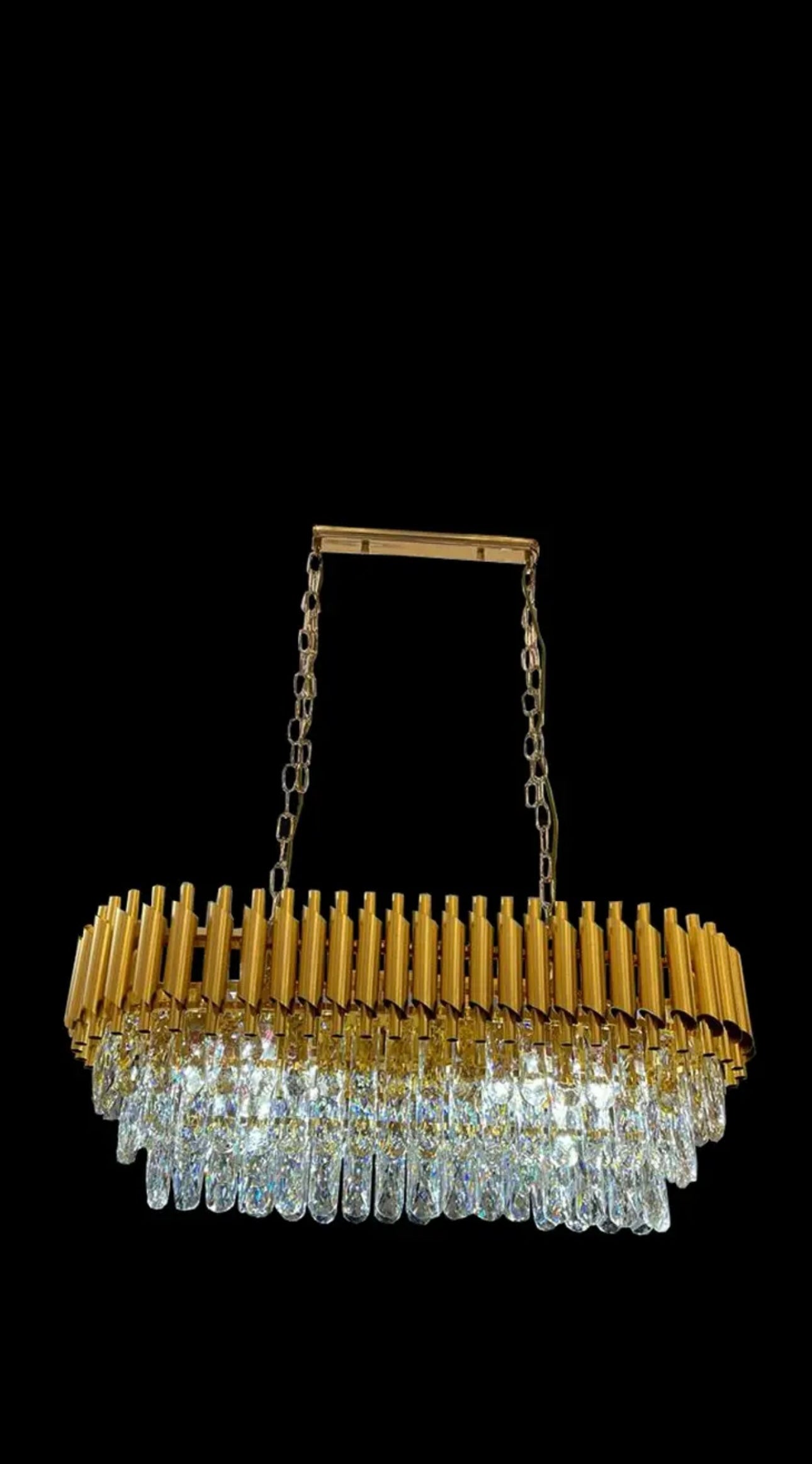 Gold Crystal Chandelier