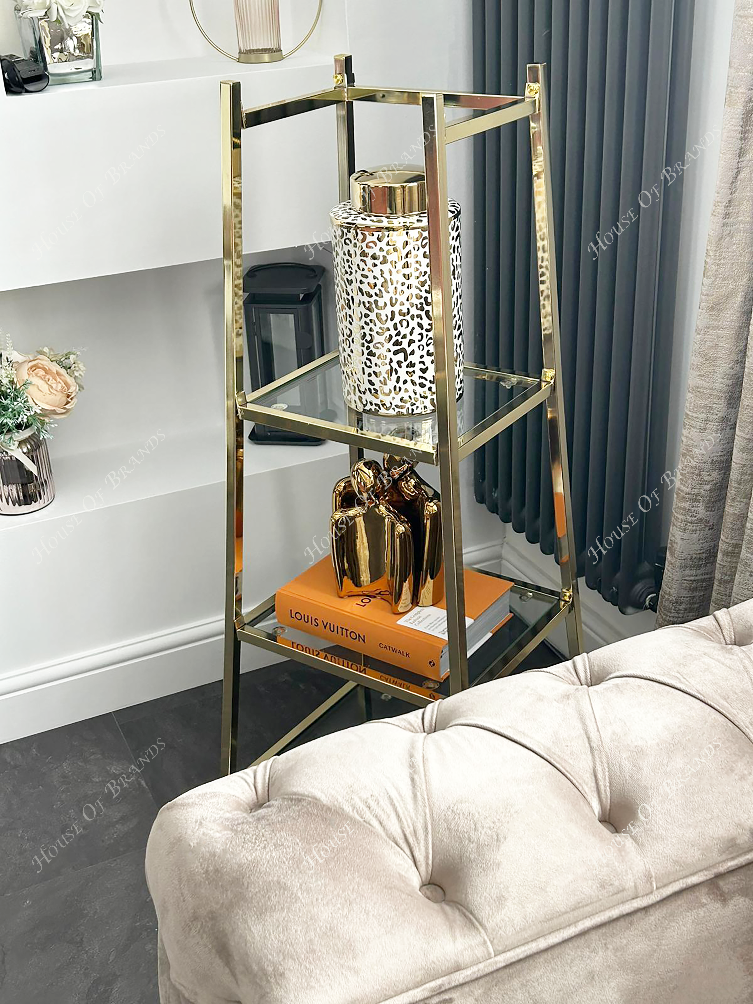 3 Tier Gold Stand