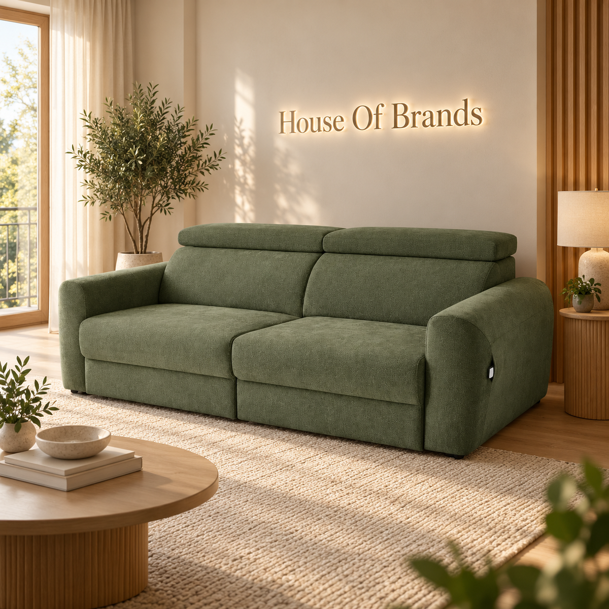 Dakota Green Electric Sofa Bed