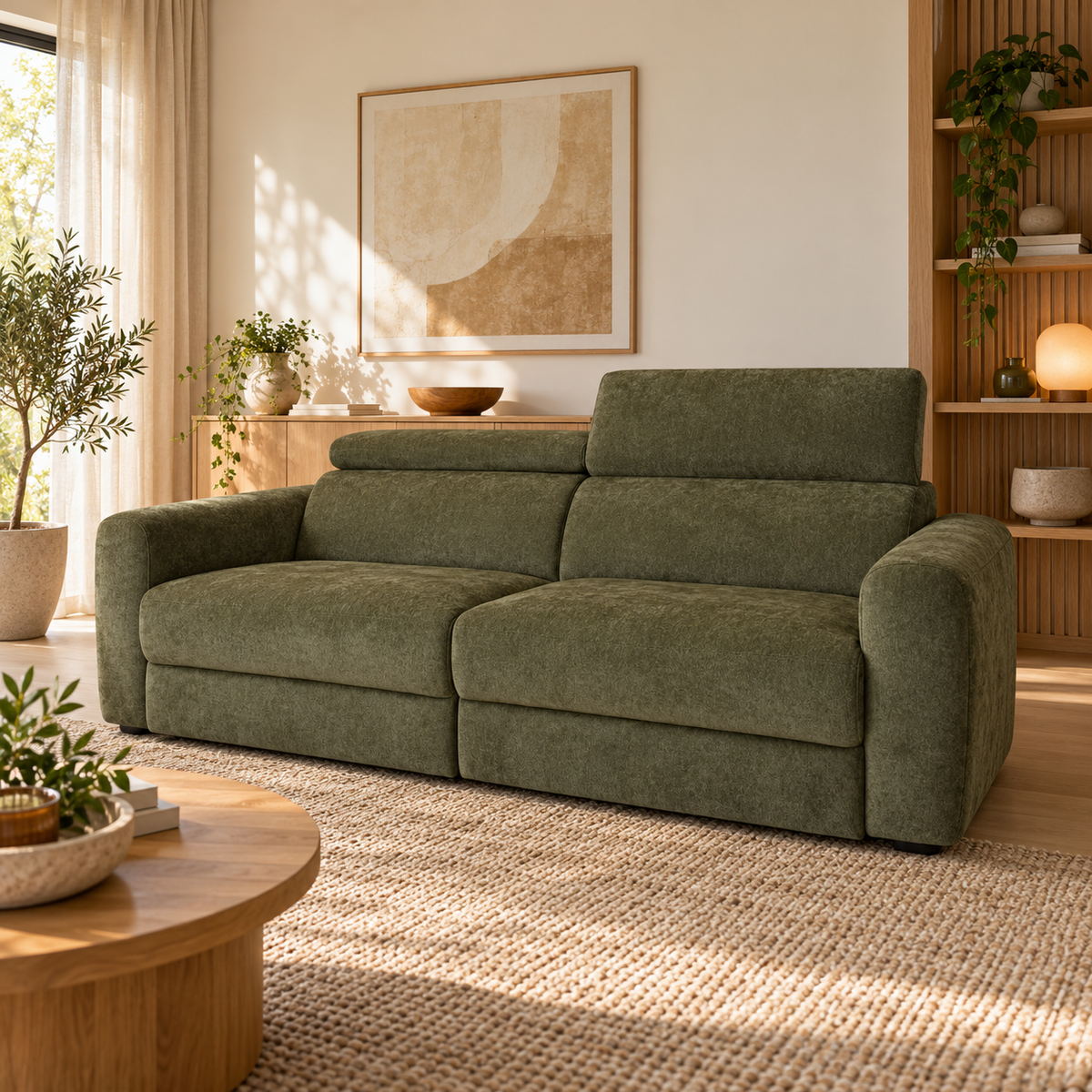 Dakota Green Electric Sofa Bed