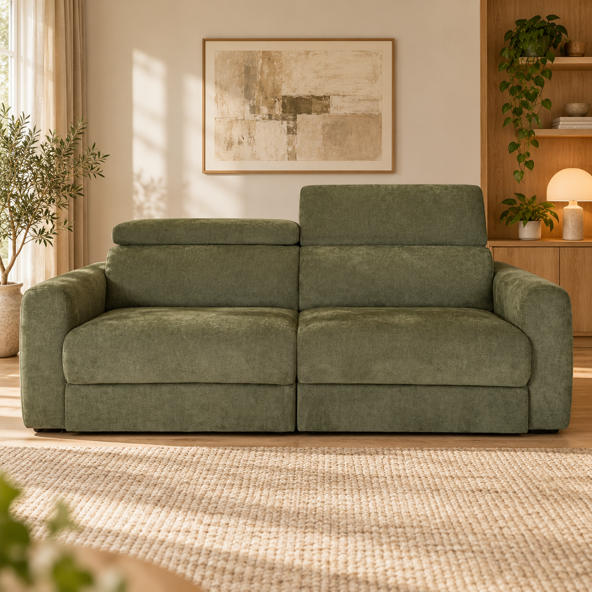 Dakota Green Electric Sofa Bed