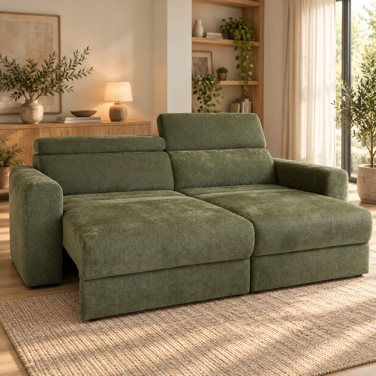 Dakota Green Electric Sofa Bed