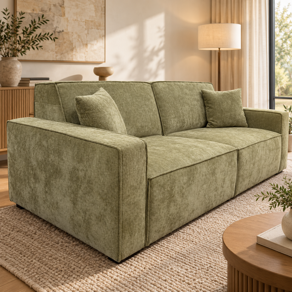Houston Green Electric Sofa Bed