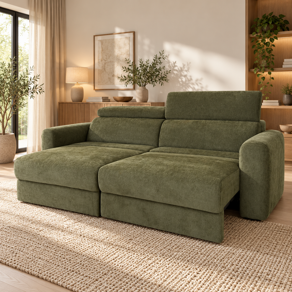 Dakota Green Electric Sofa Bed