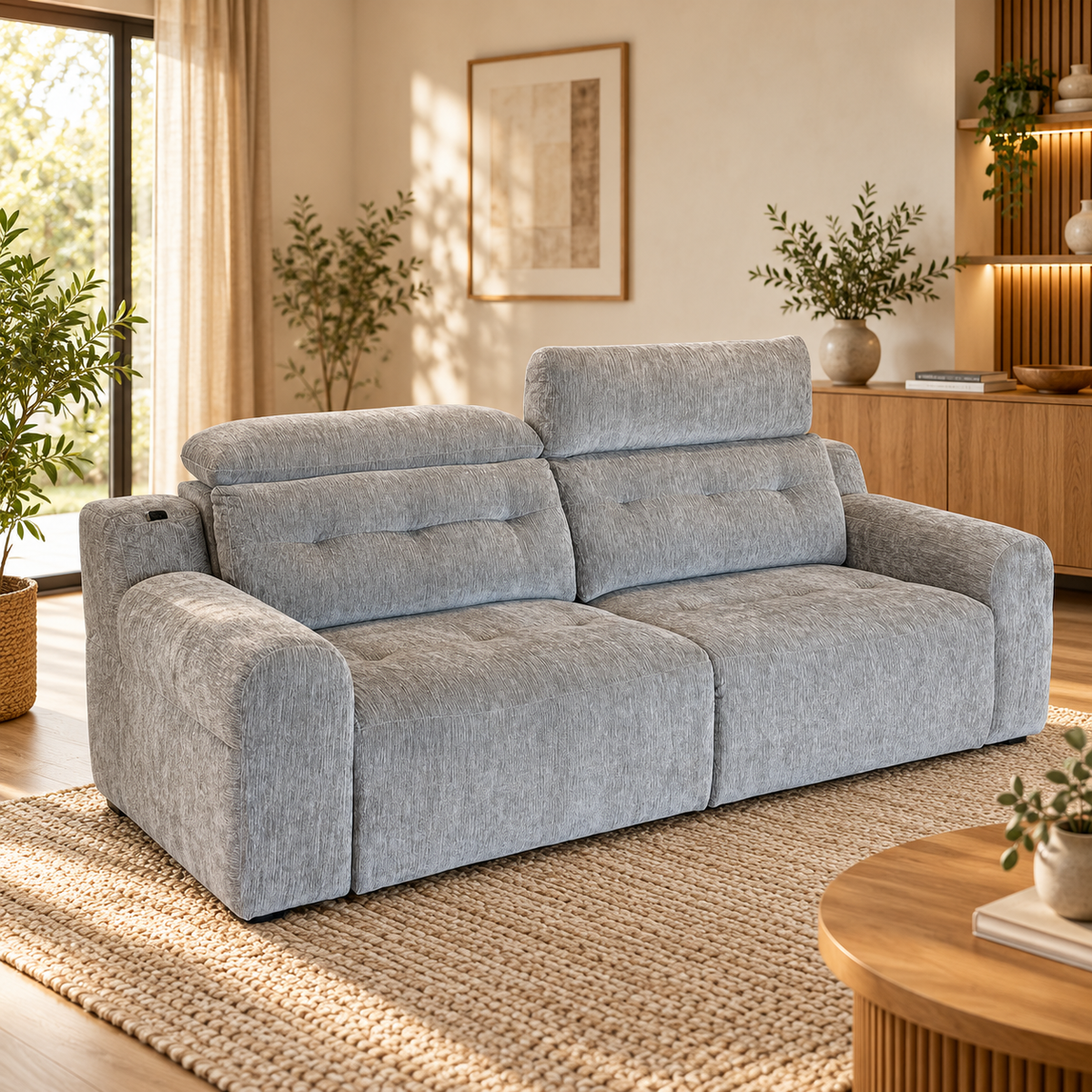 Harrison Grey Electric Sofa Bed