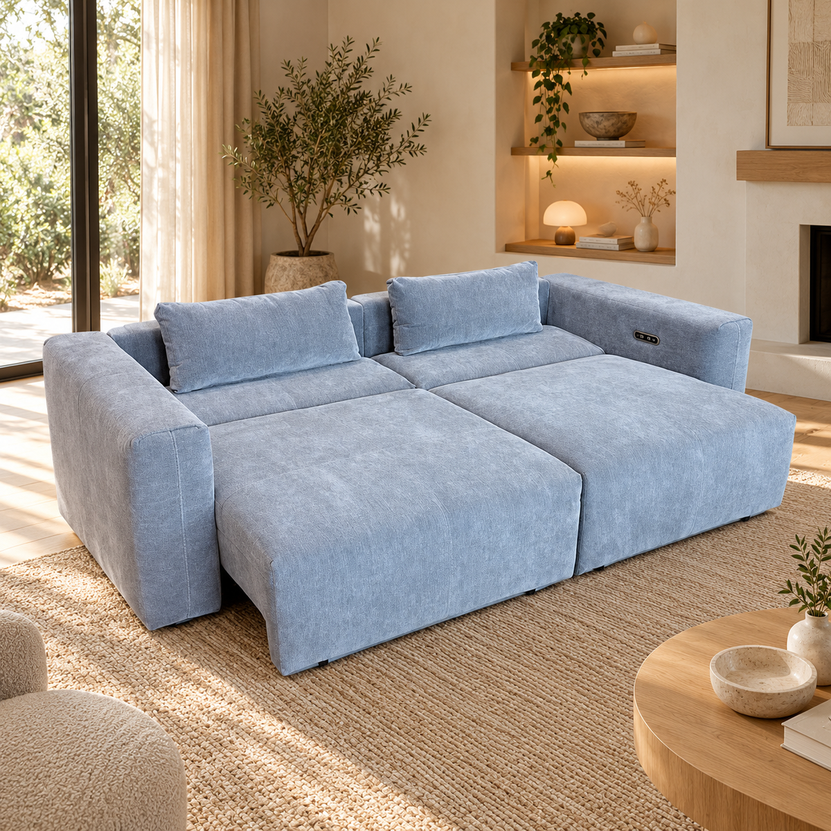 Prescott Grey Electric Sofa Bed