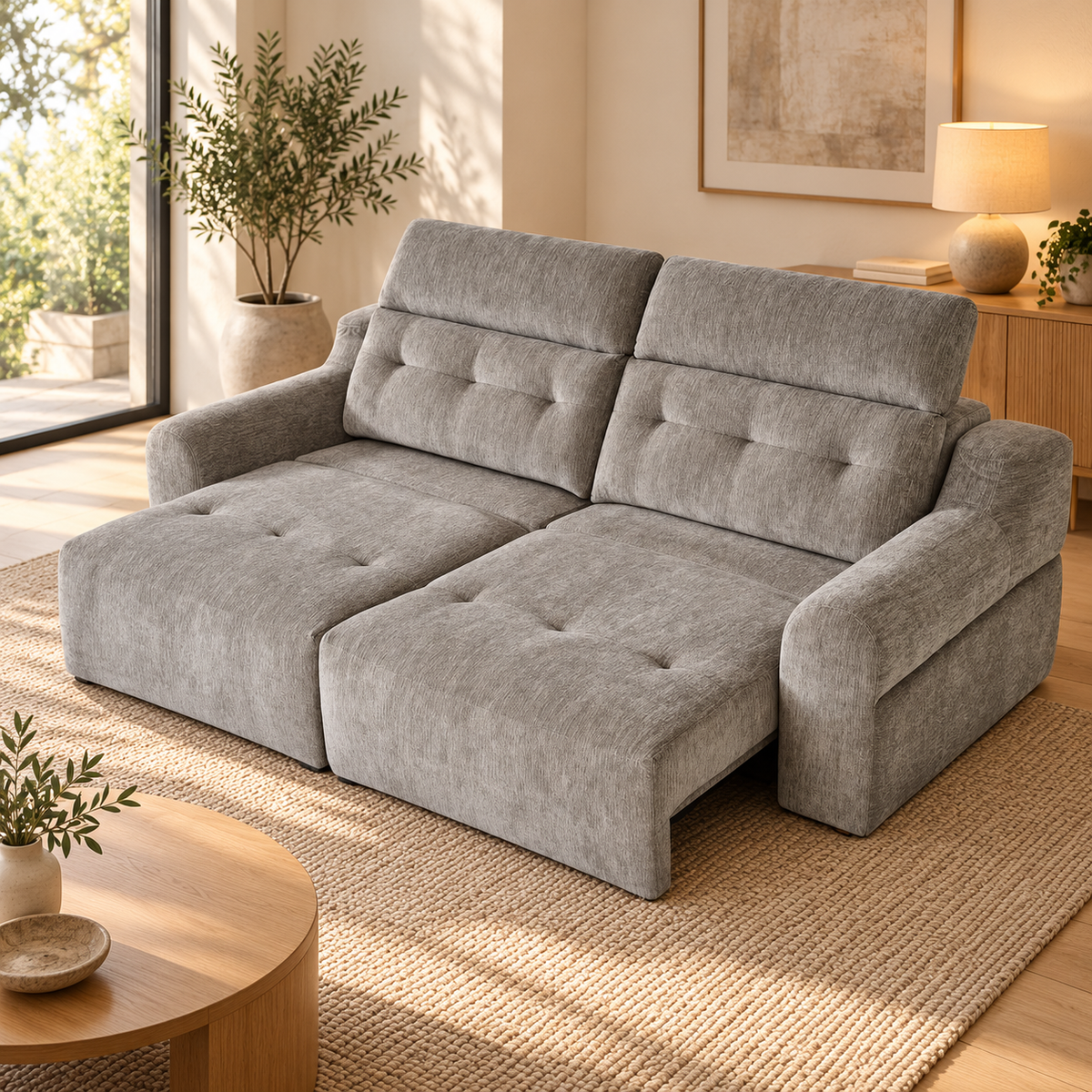 Harrison Grey Electric Sofa Bed