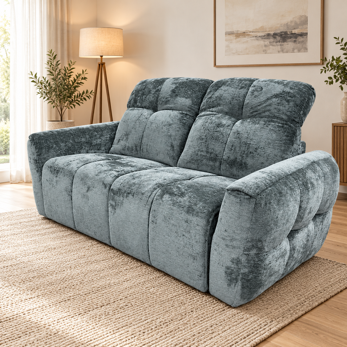 Faringdon Grey Electric Recliner Sofa Set