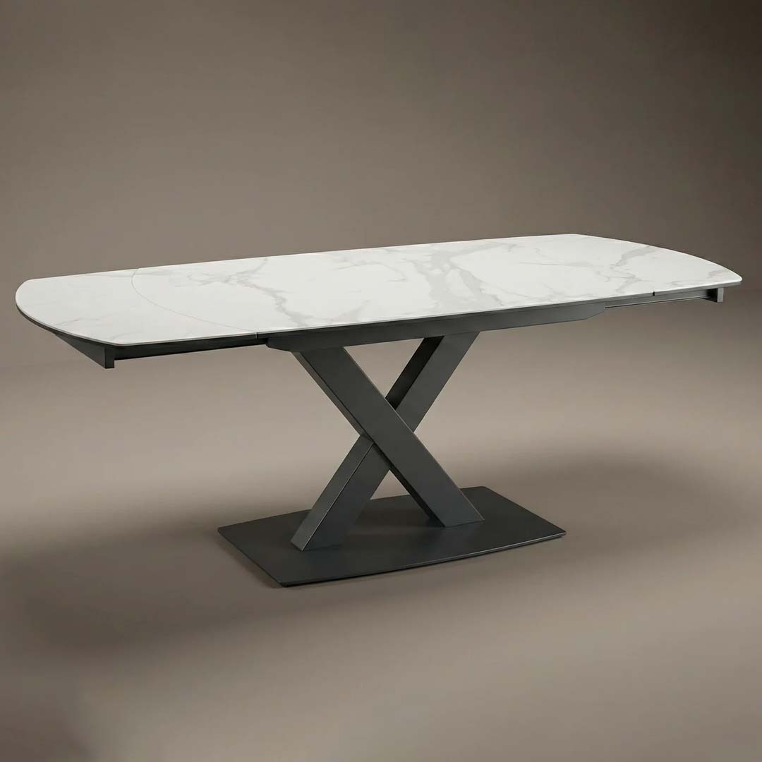 Helix Extendable Ceramic Dining Table – 130–190cm