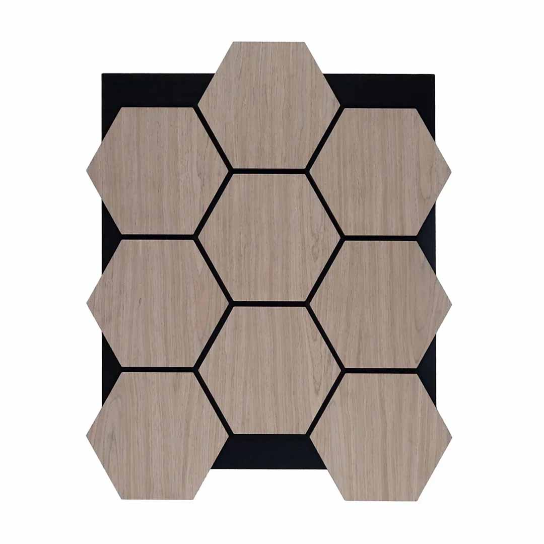 Hexagon Acoustic Wall Panels – Pack of 4 (70cm x 60cm) – Range of Colours
