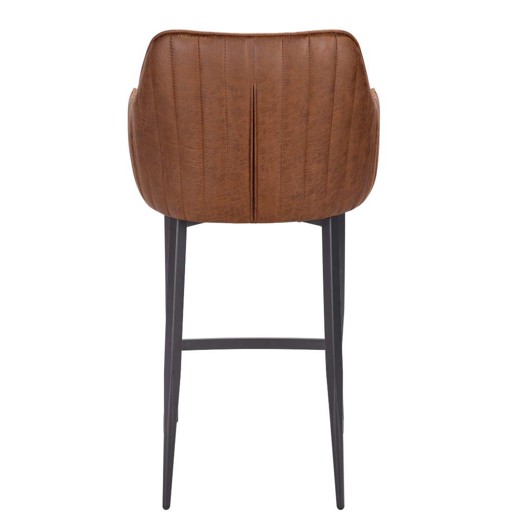 Huxley Vintage Tan PU Bar Stool