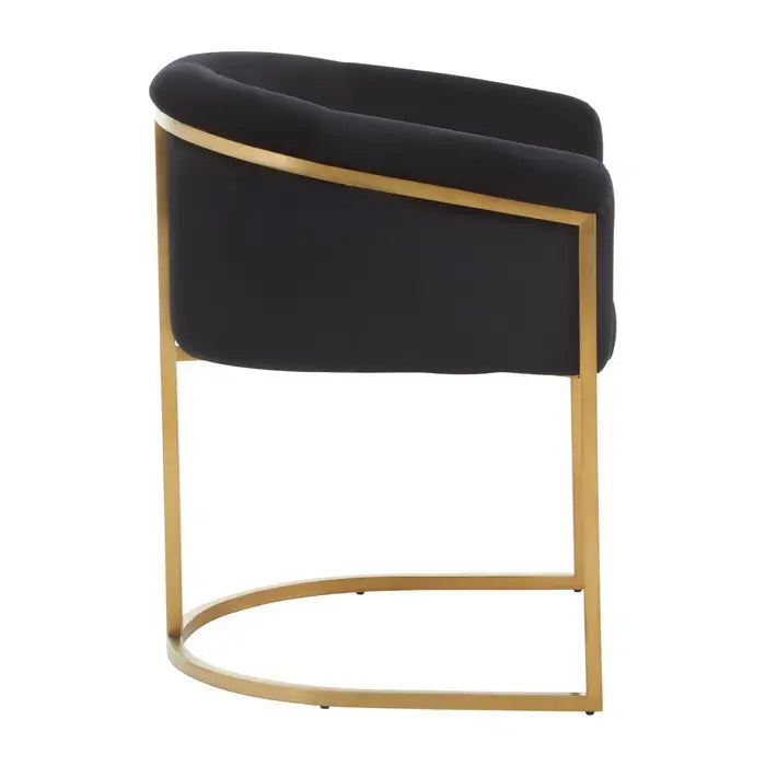 Vogue Black Velvet Dining Chair