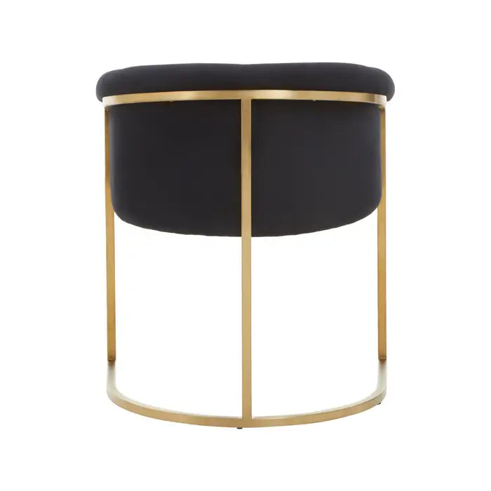 Vogue Black Velvet Dining Chair
