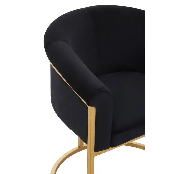 Vogue Black Velvet Dining Chair