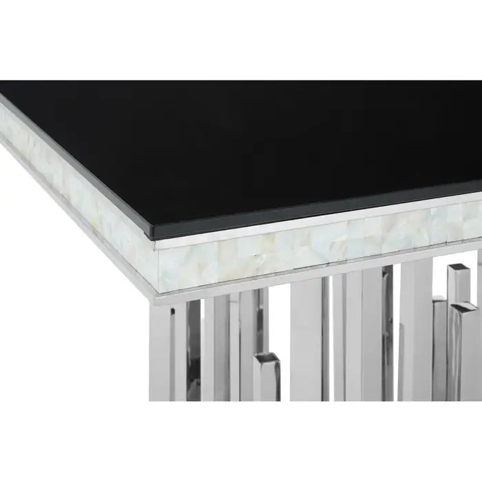 Eliza Silver Finish Dining Table
