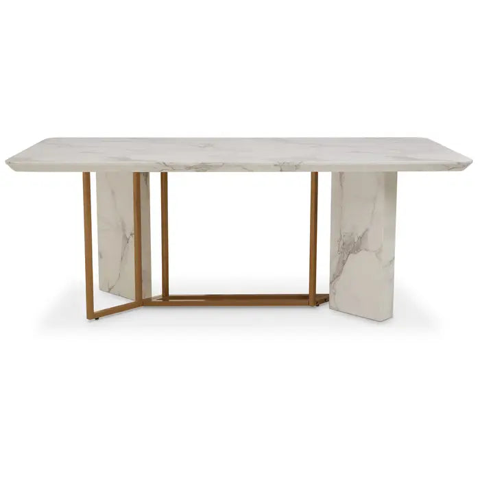 Vieste Rectangular Marble Dining Table