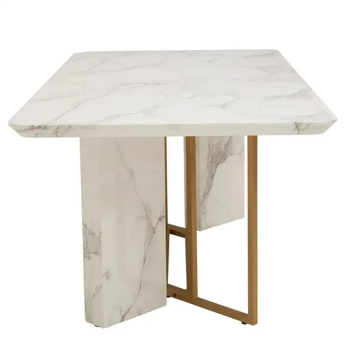 Vieste Rectangular Marble Dining Table