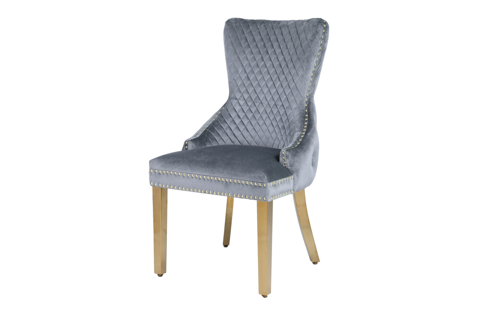 Grey & Gold Victoria Dining Chair