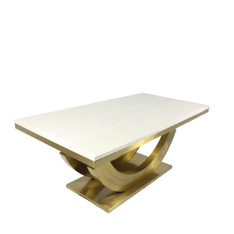 Rossi Gold Marble 200cm Dining Table