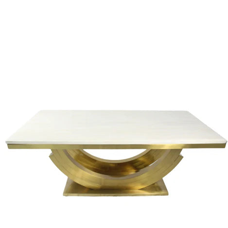 Rossi Gold Marble 200cm Dining Table