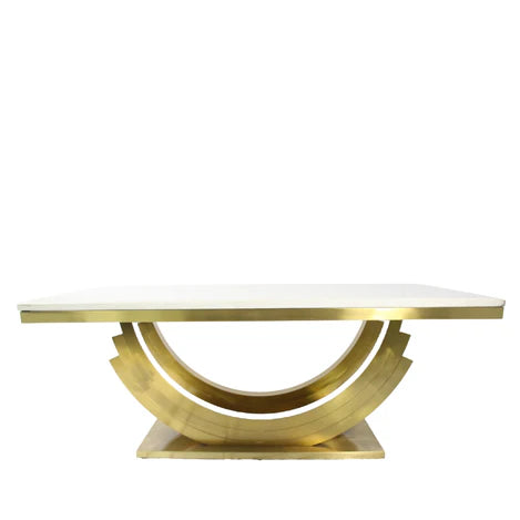 Rossi Gold Marble 200cm Dining Table
