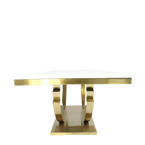 Rossi Gold Marble 200cm Dining Table