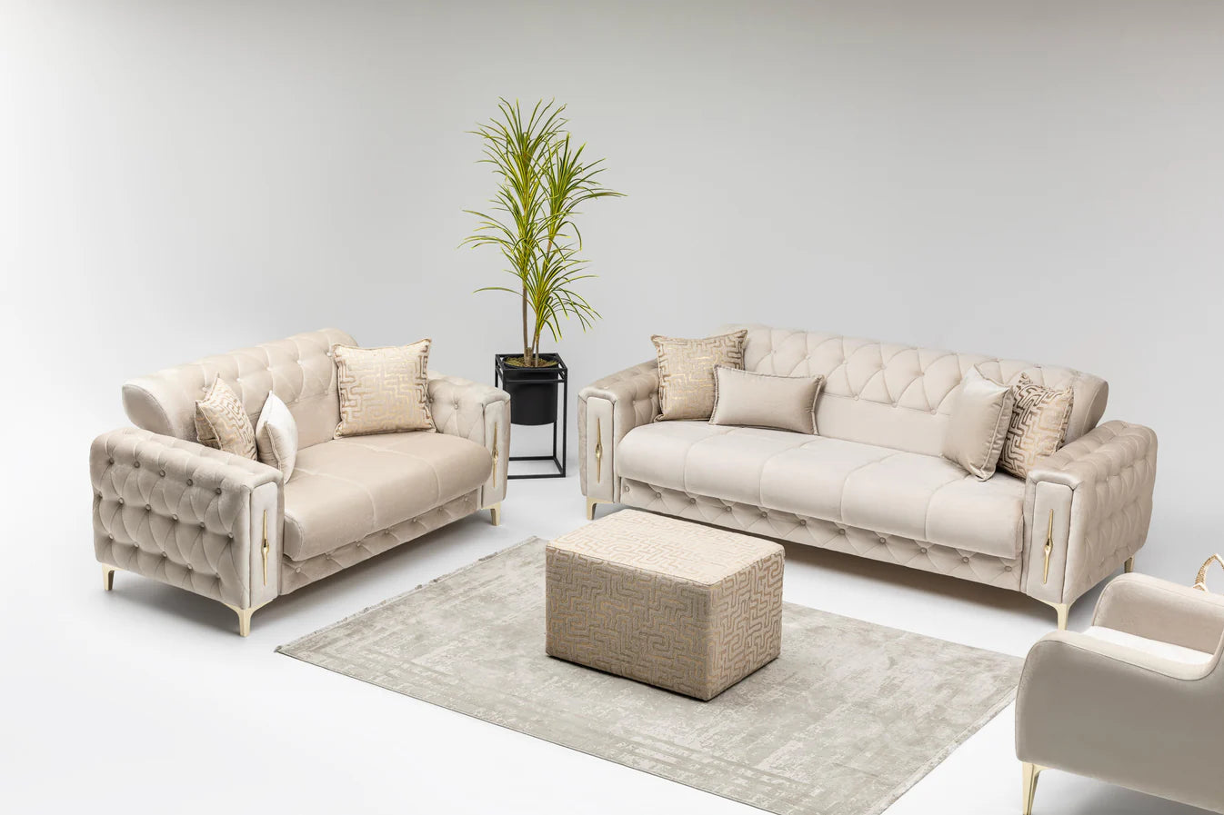 Imperial Mink Sofa Bed Set 3+2
