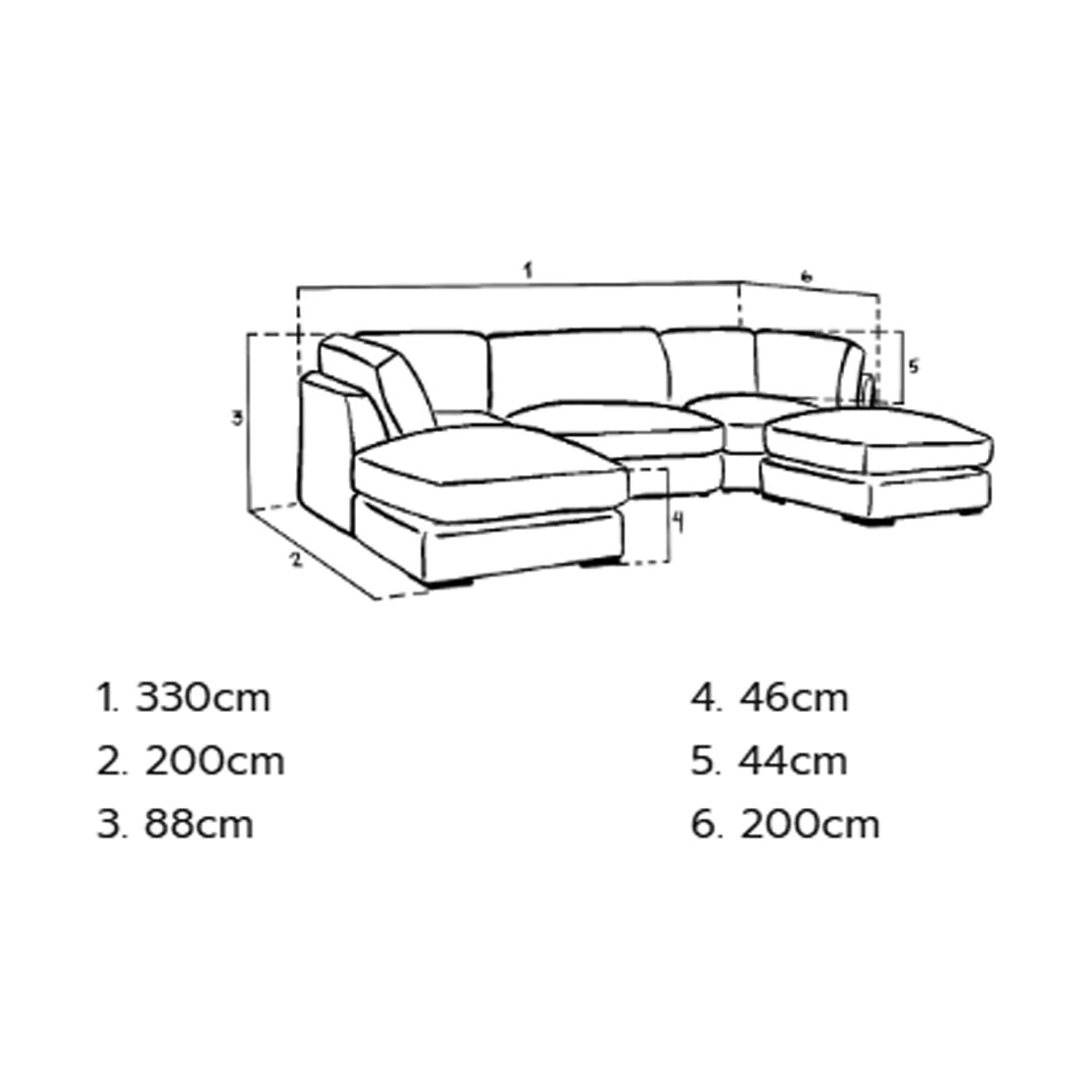 Inga Sofa U Shape Corner