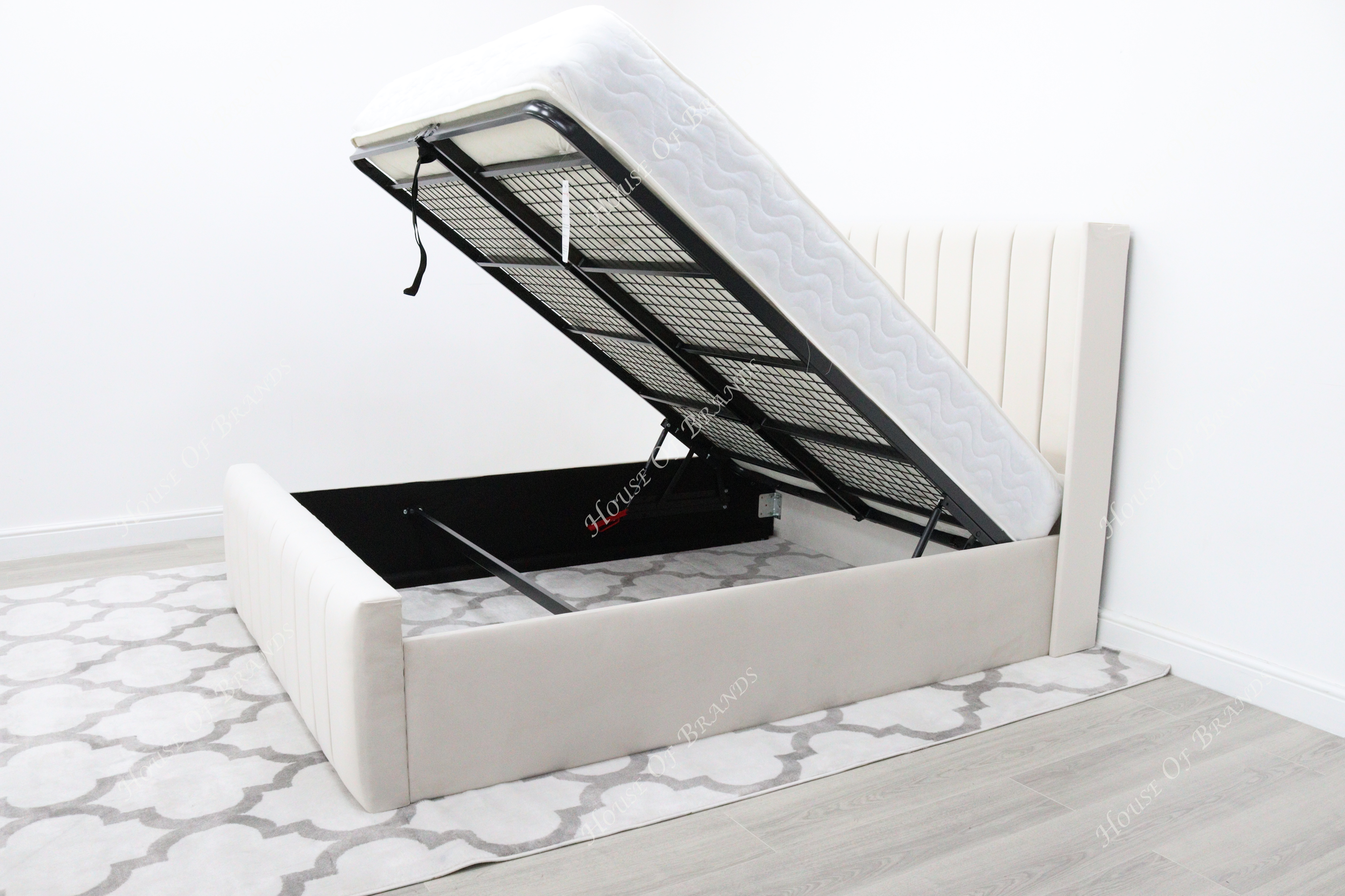 Iowa Winged Ottoman Storage Bed