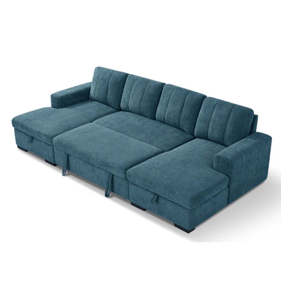 Jesse Large U Shaped Sofa Bed with Storage