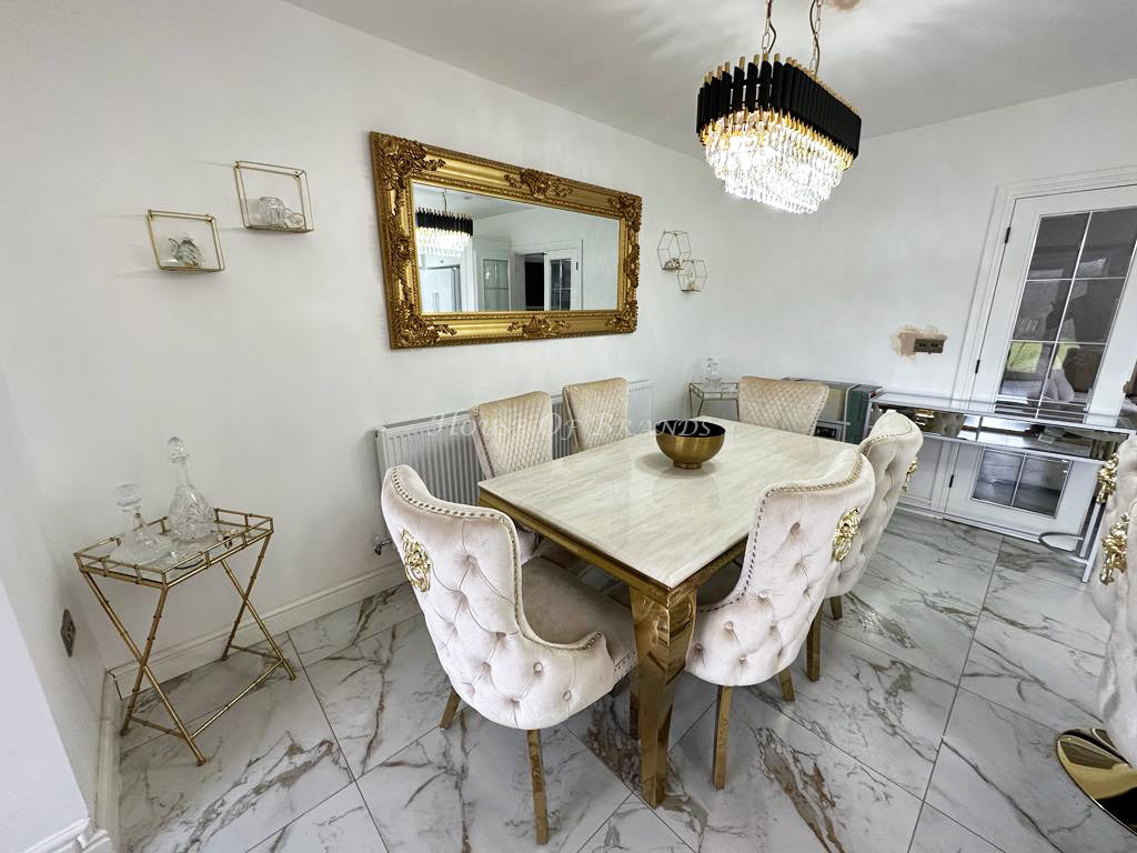 Black and Gold Crystal Chandelier