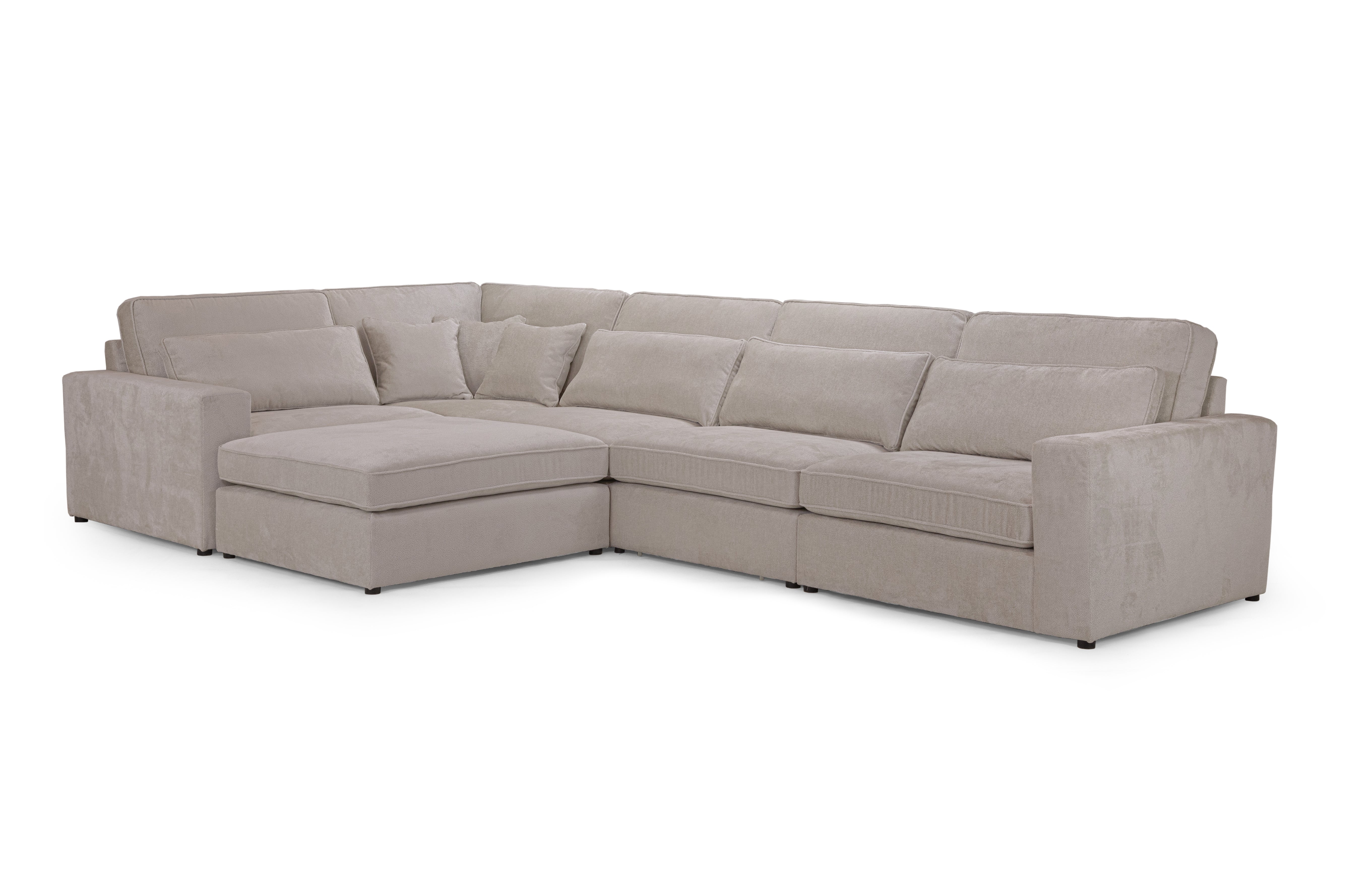 Kiana Modular Sofa Mocha Left Hand Facing Corner