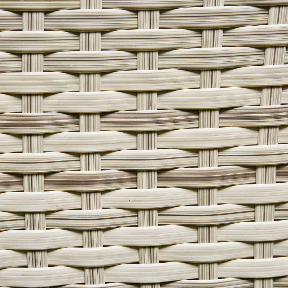 Lola Rattan Corner Dining Set with Fire Pit – Beige