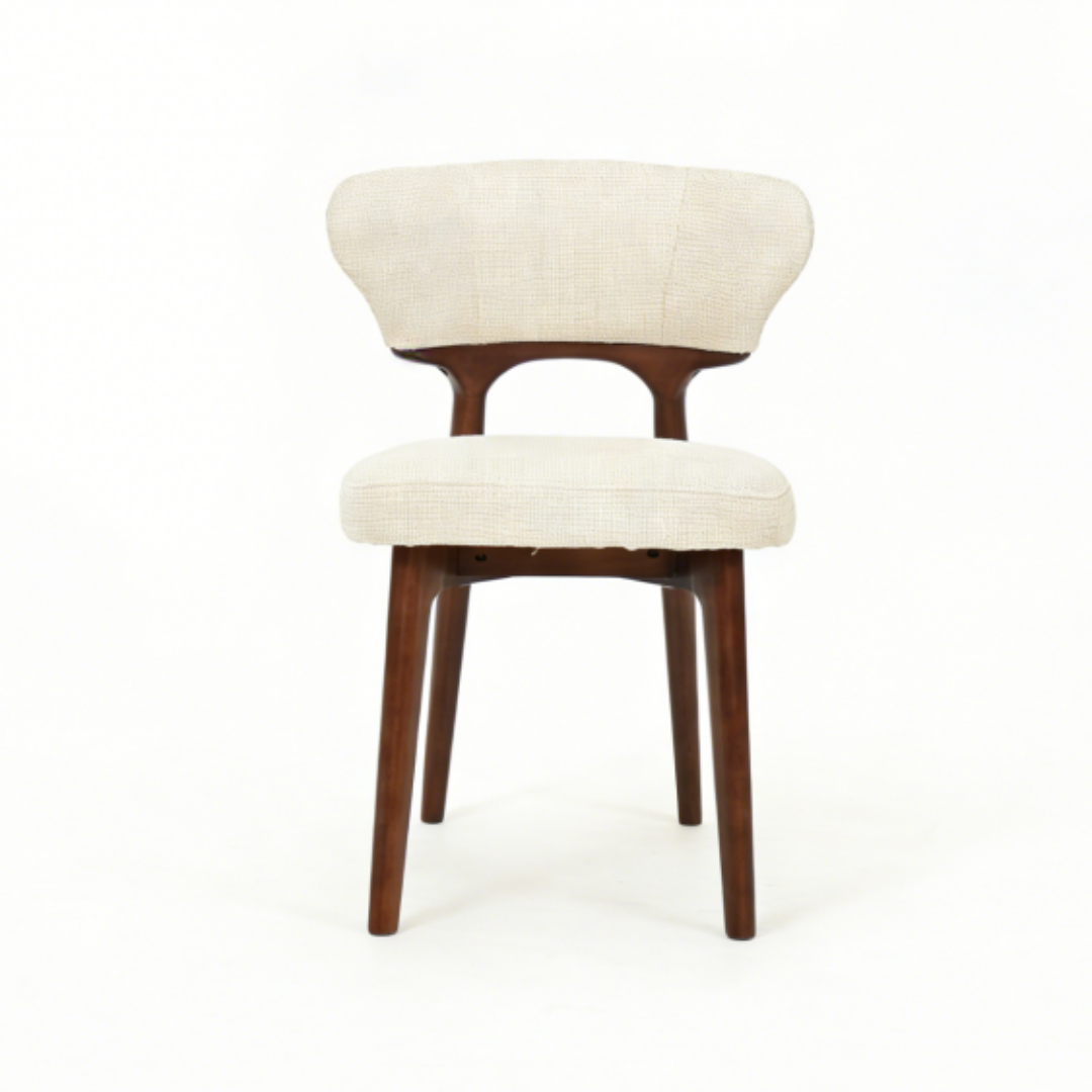Sienera Walnut & Pandora Vendome Dining Set with 4 Lucy Chairs