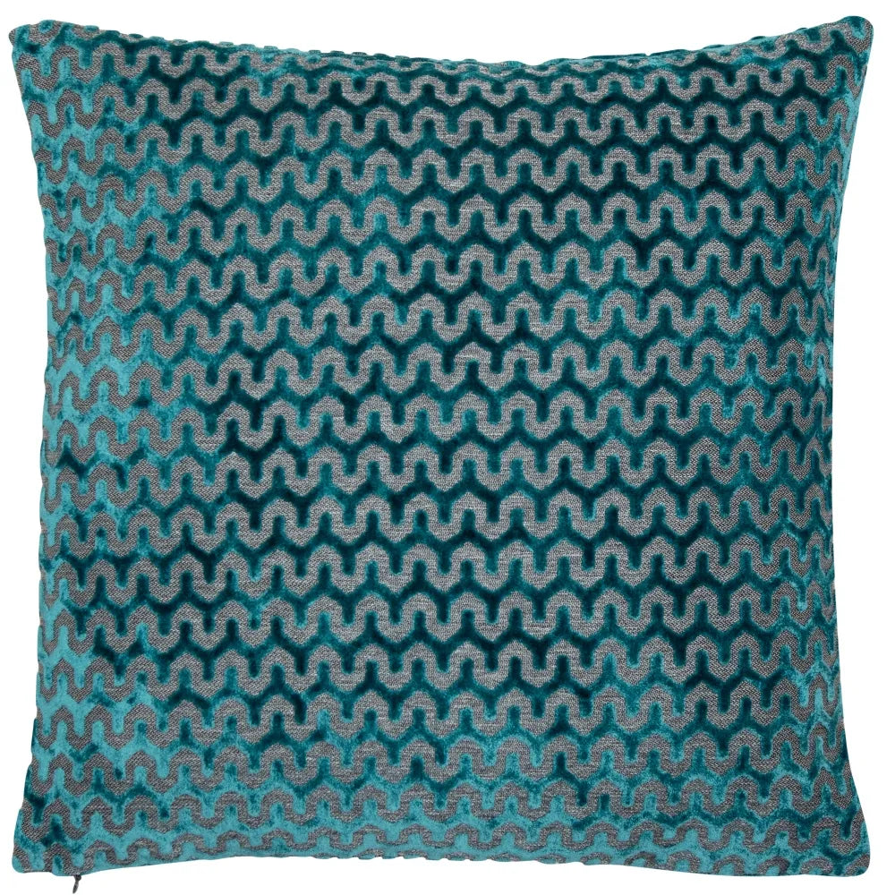 Large Oslo Teal Cushion