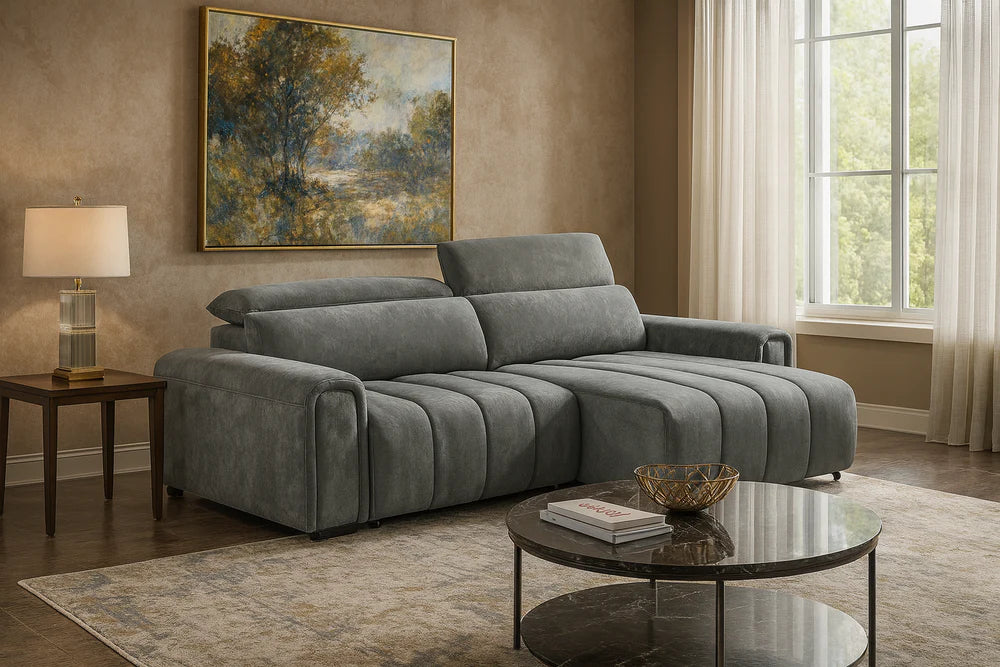 Molly Electric Reclining 3 Seater Sofa with Adjustable Headrests