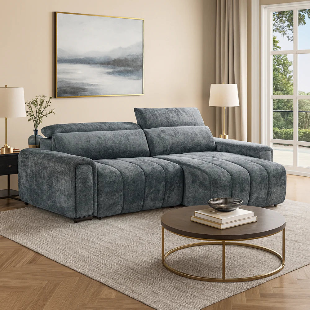 Molly Electric Reclining 3 Seater Sofa with Adjustable Headrests