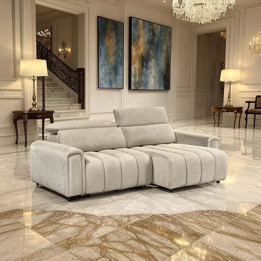 Molly Electric Reclining 3 Seater Sofa with Adjustable Headrests