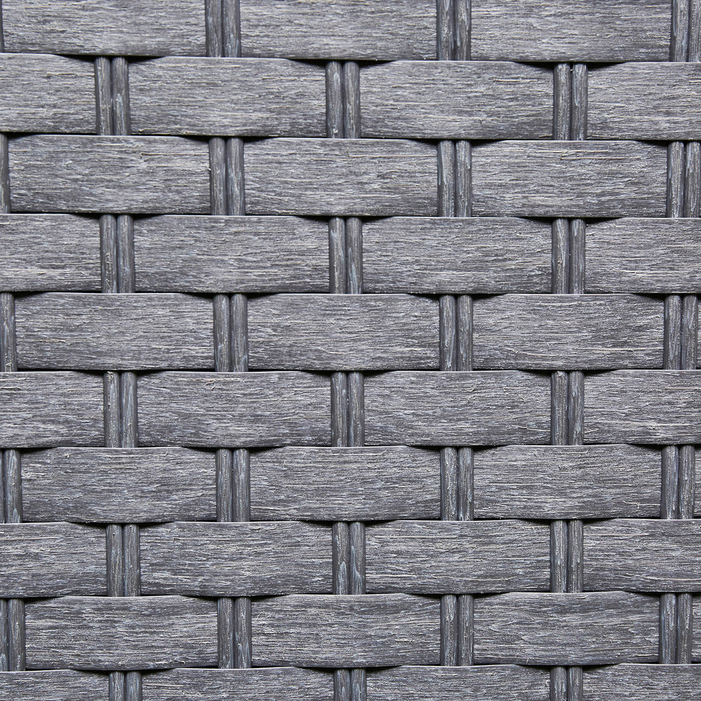 Nova Rattan Corner Sofa Set with Ice Bucket Grey