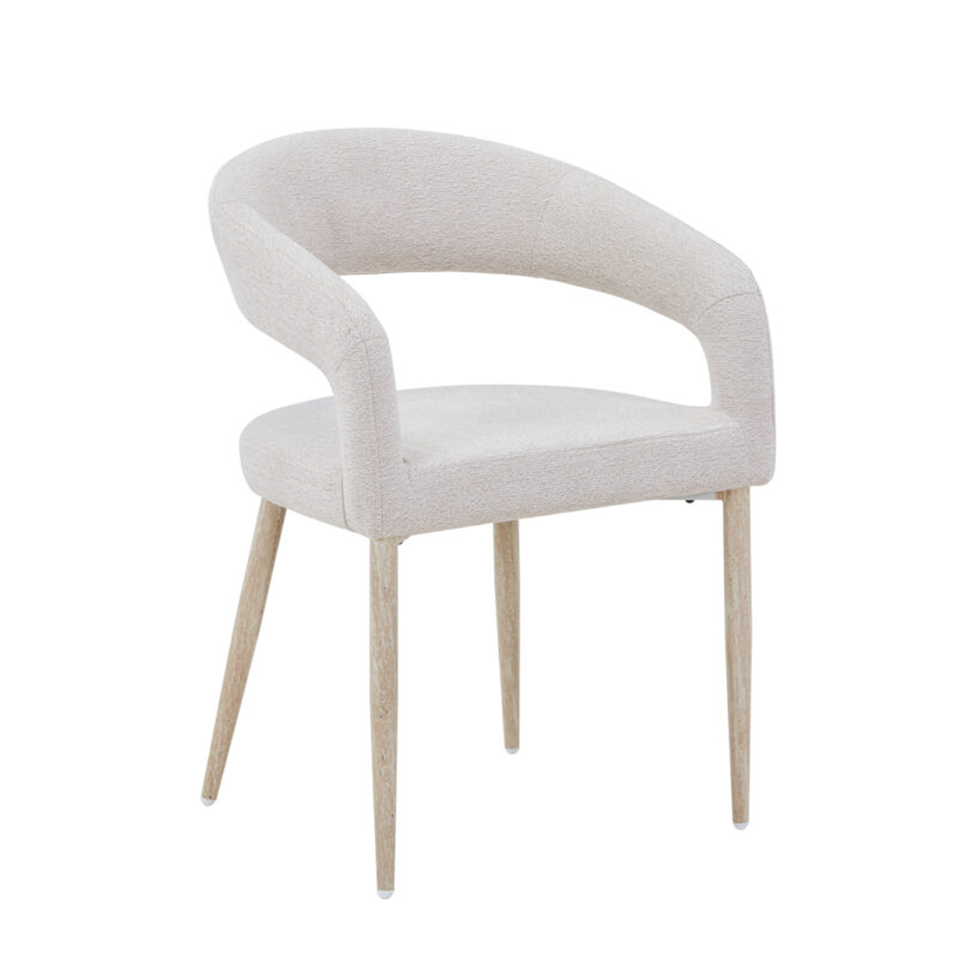 Olympia 160cm Beige Ceramic Marble Dining Set
