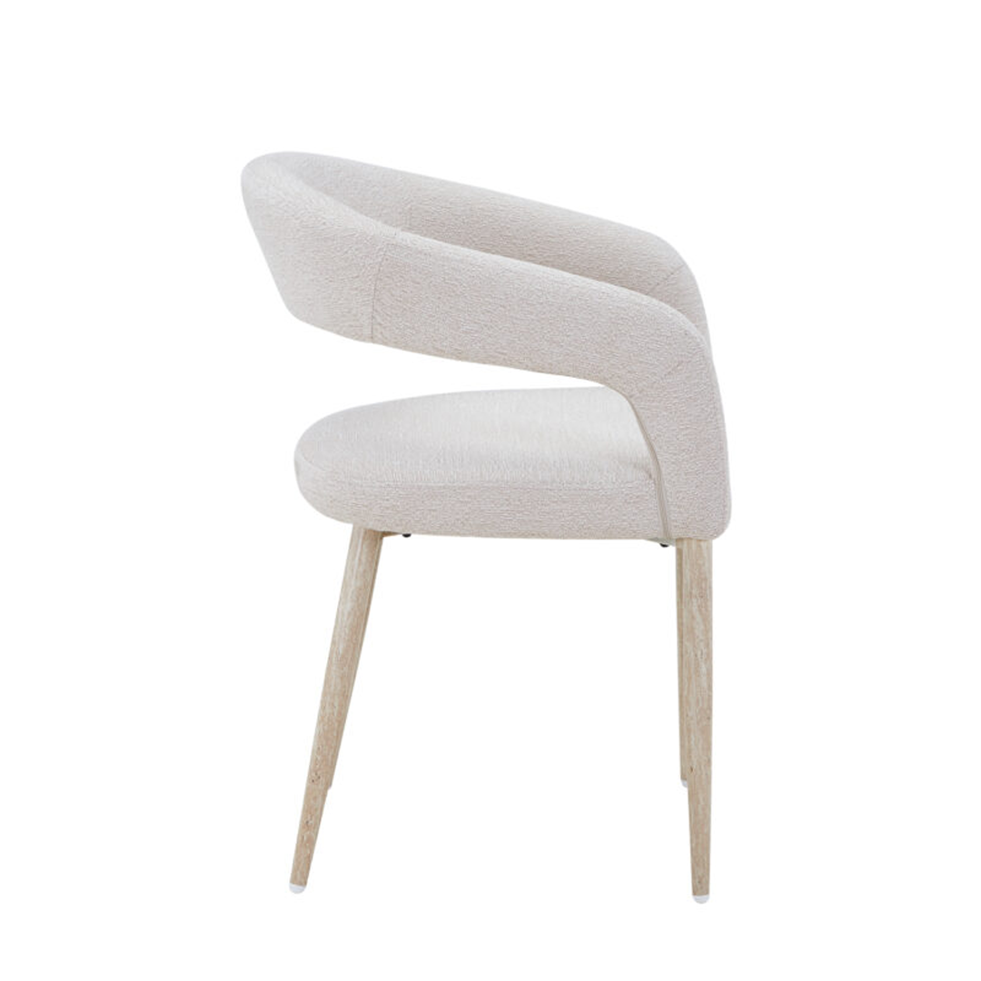 Olympia 160cm Beige Ceramic Marble Dining Set