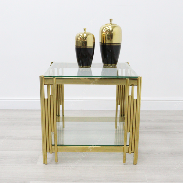 Prague Gold End Table