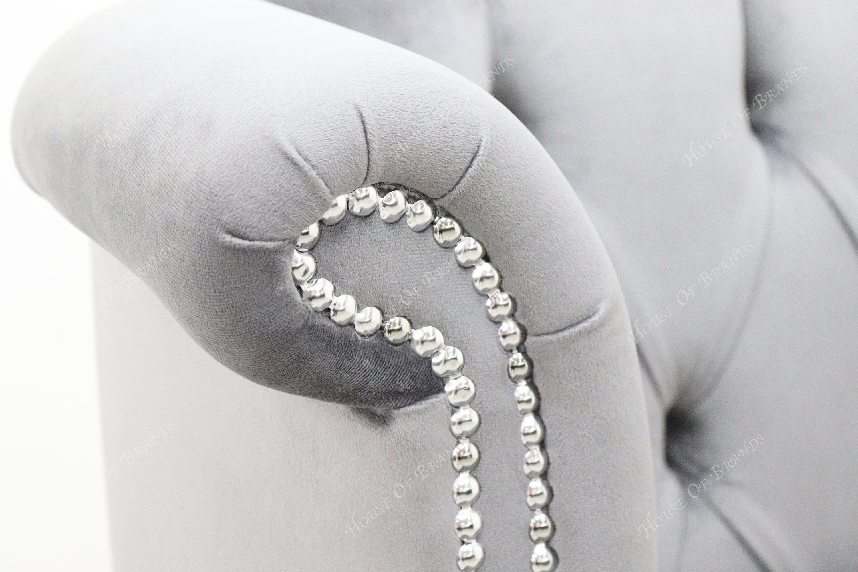 Queen Anne Upholstered Velvet Chair