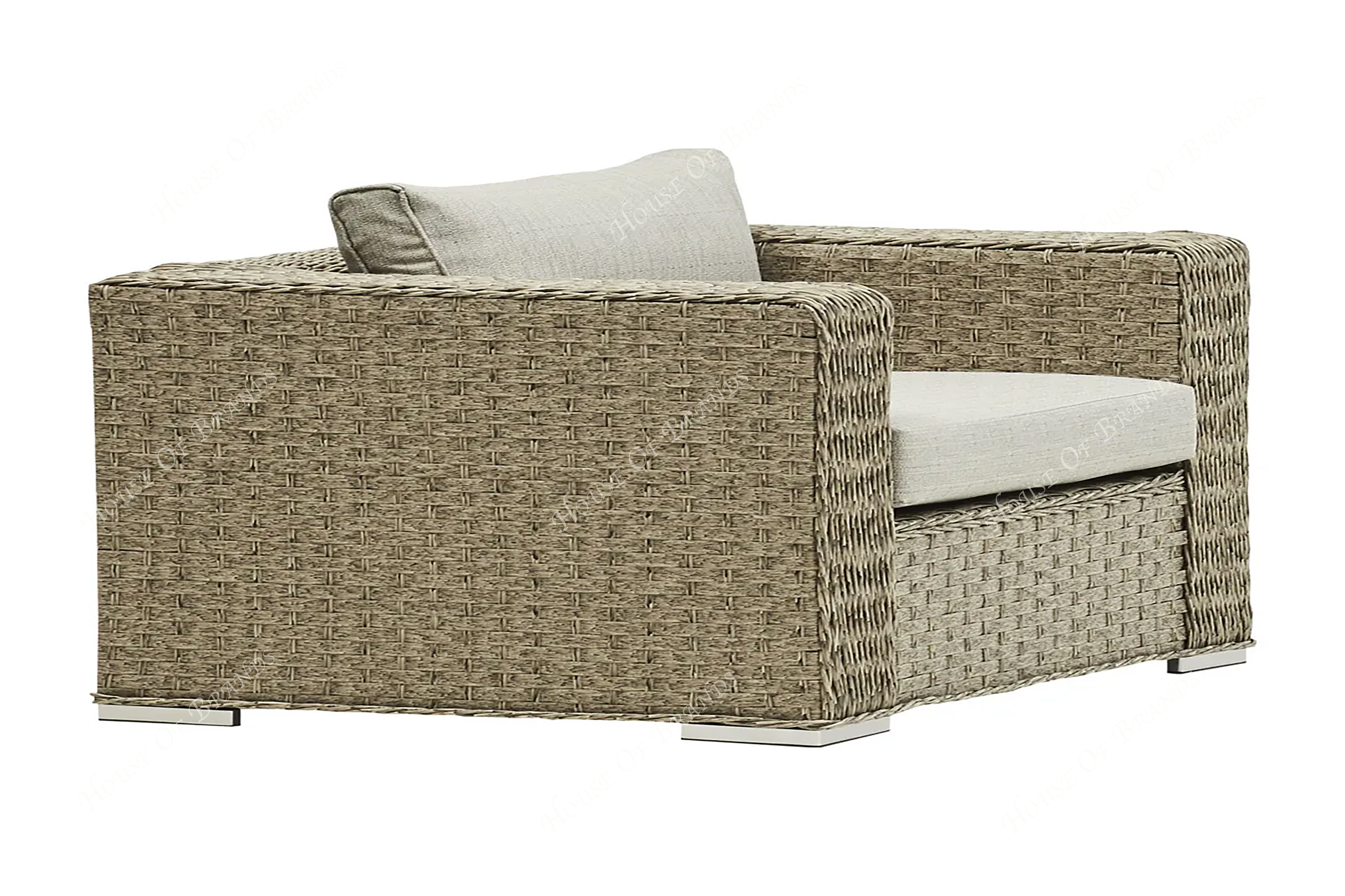 Beige Rattan Outdoor Dining set