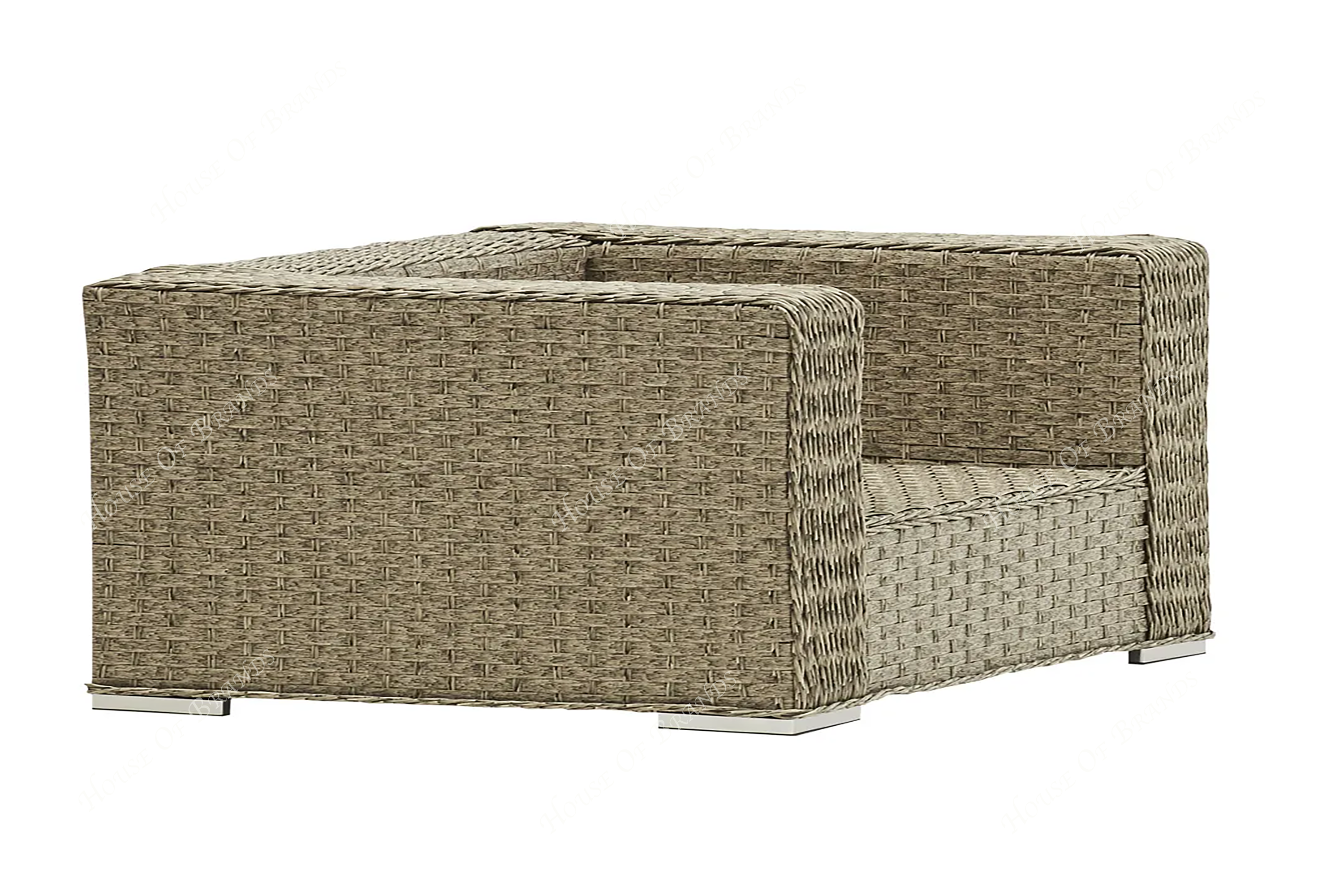 Beige Rattan Outdoor Dining set