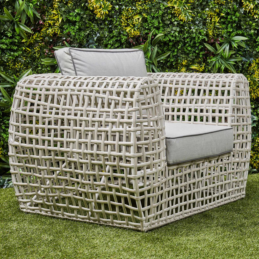 Indi 4 Piece Rattan Garden Furniture Sofa Set - Beige