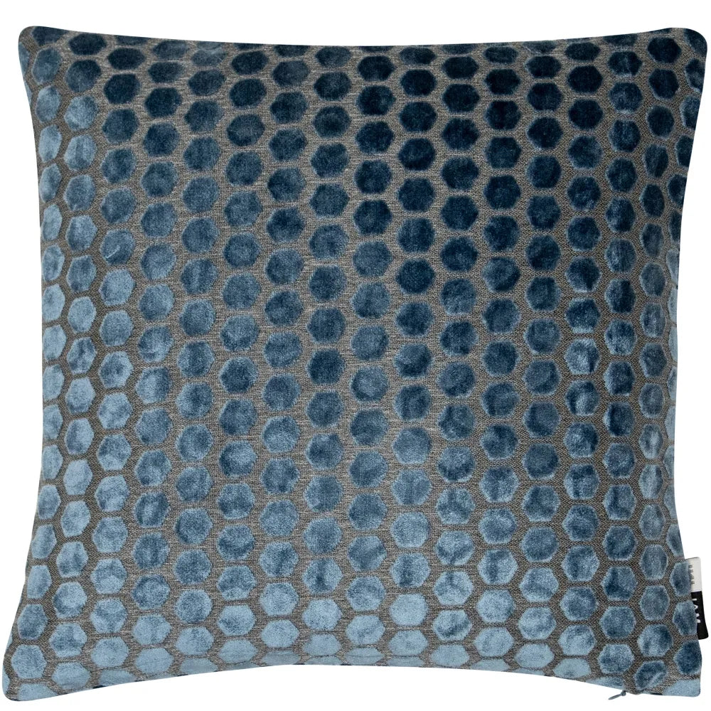 Large Jorvik Blue Cushion