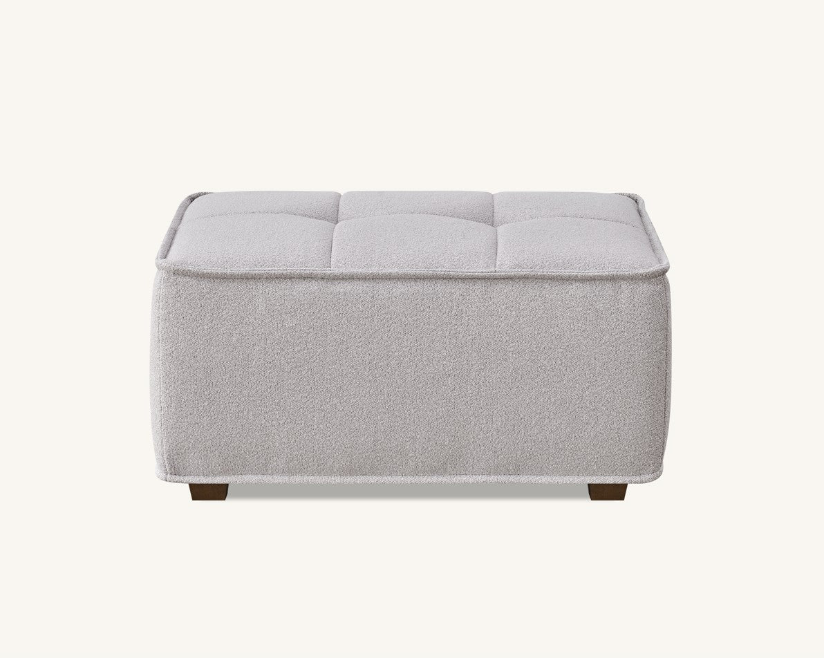 Aluxo Murray Putty Boucle Fabric Stool