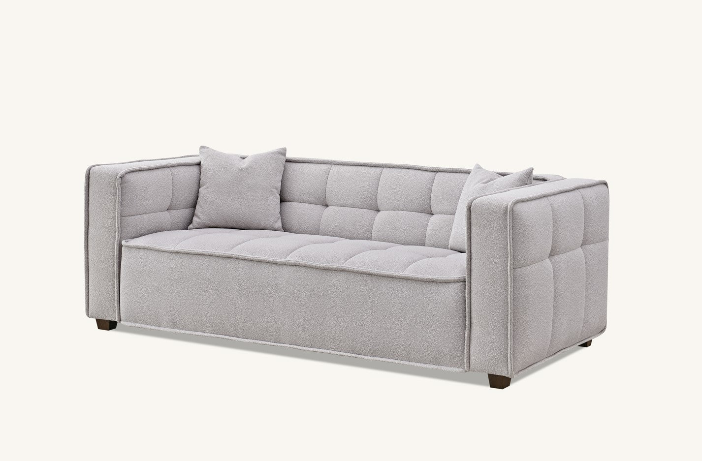 3 Seater Aluxo Murray Sofa Range in Putty Boucle Fabric