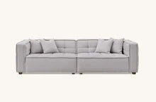 4 Seater Aluxo Murray Sofa Range in Putty Boucle Fabric